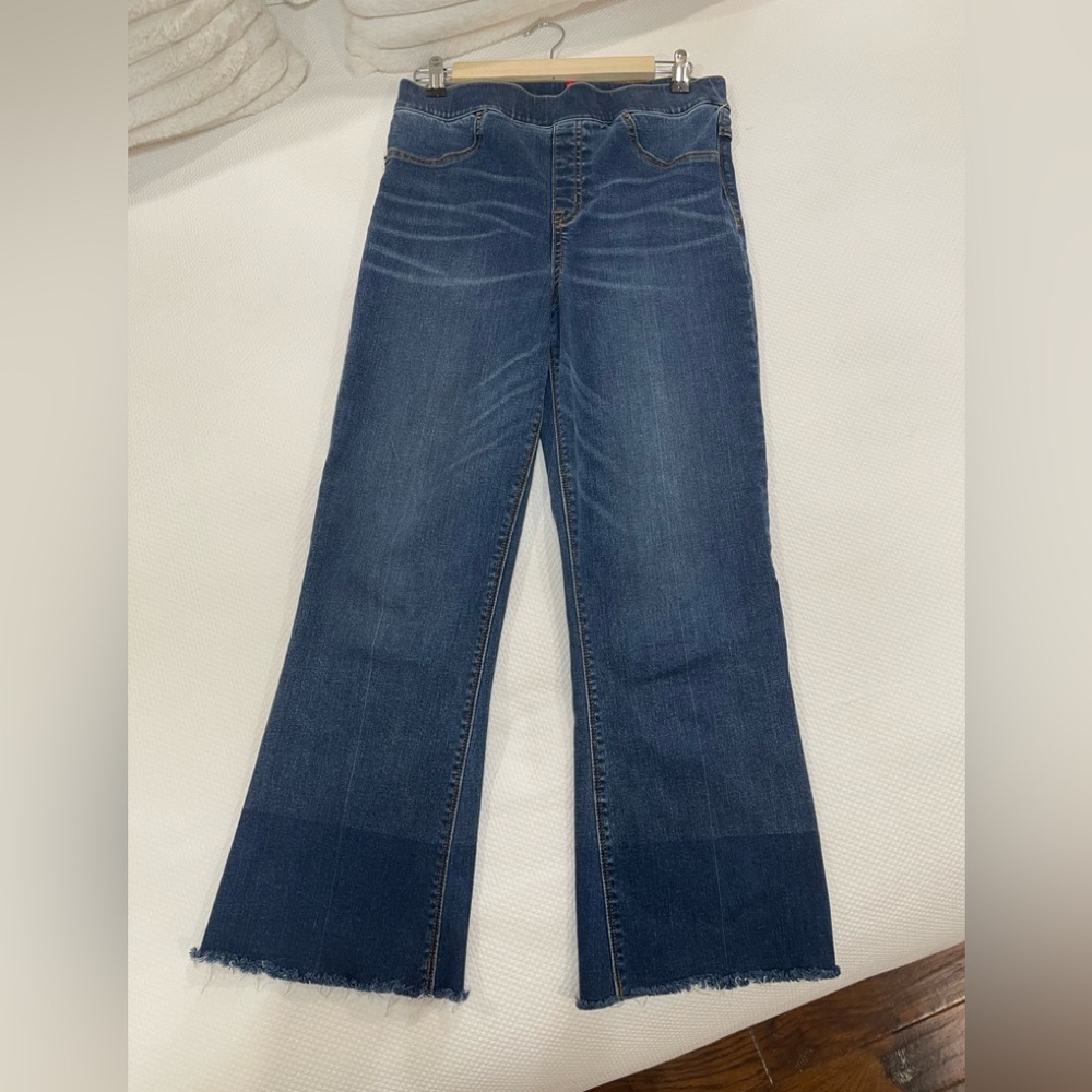 SPANX Dark Blue Flare Ankle Jeans